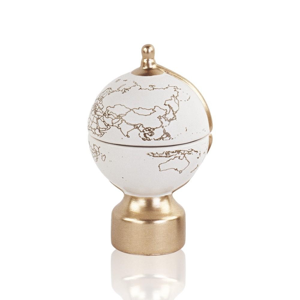 MAPPAMONDO BIANCO CANDELA CON SCATOLA